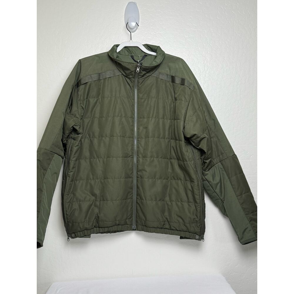 Made for Heros The Force Green Tactical Full Zipper Puffer Jacket  Size XL